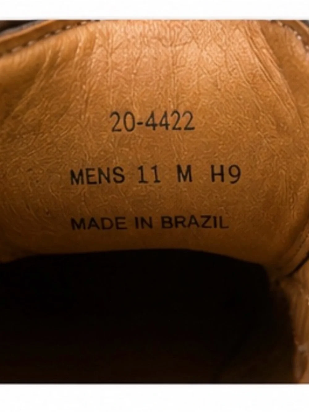 Johnston & Murphy Men’s 11M Sheepskin Dress Shoes Cognac Brown Made in Brazil